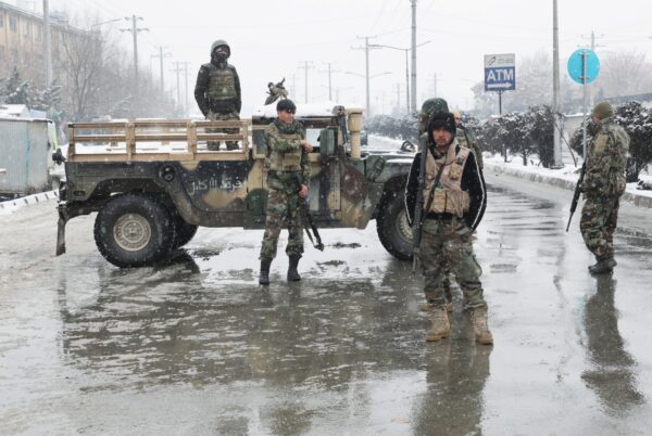 Afghan security forces -suicide attack in Kabul, Afghanistan