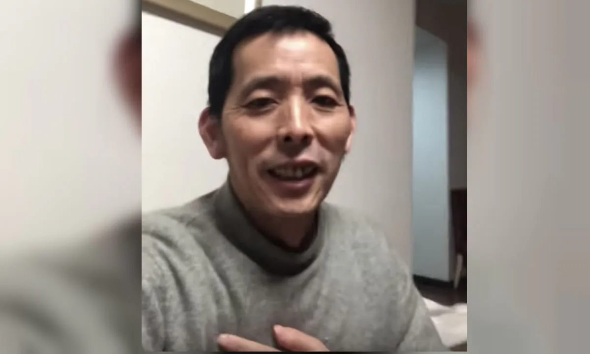Chinese citizen journalist Fang Bin in a YouTube video posted on Feb. 4, 2020. (Screenshot via The Epoch Times)