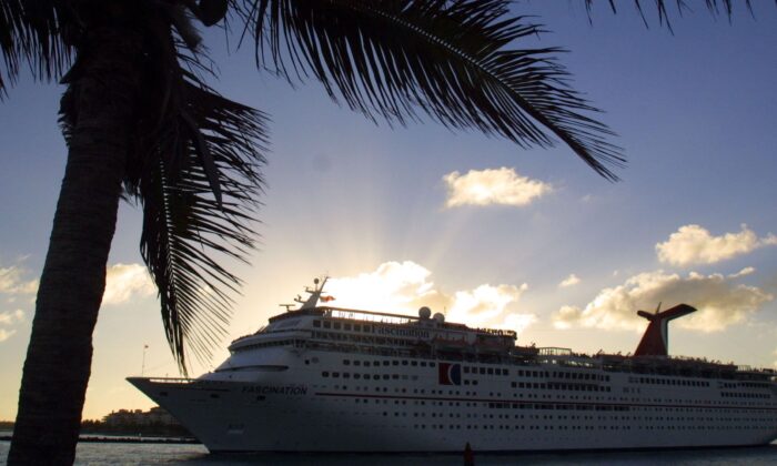 A stock photo shows a cruise ship (Photo by Joe Raedle/Getty Images)