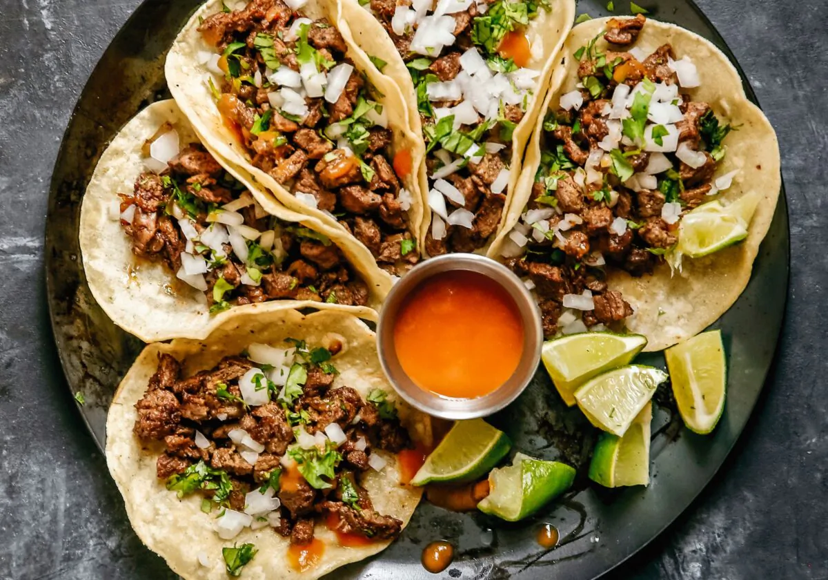 Steak street tacos. (Kristen Kilpatrick)