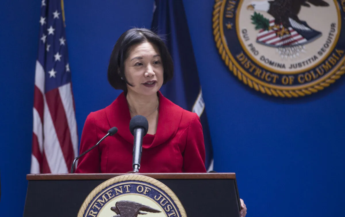 Then-U.S. Attorney for the District of Columbia Jessie Liu speaks during a news conference at the U.S. Attorney's Office for the District of Columbia in Washington on Oct. 15, 2018. (Zach Gibson/Getty Images)
