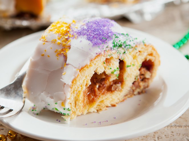 Follow this recipe for a 'plain' king cake, or get creative with the filling. (Shutterstock)