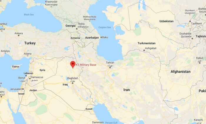 A missile was fired at a military base near Kirkuk, Iraq, on Feb. 13, 2020. (Google Maps)