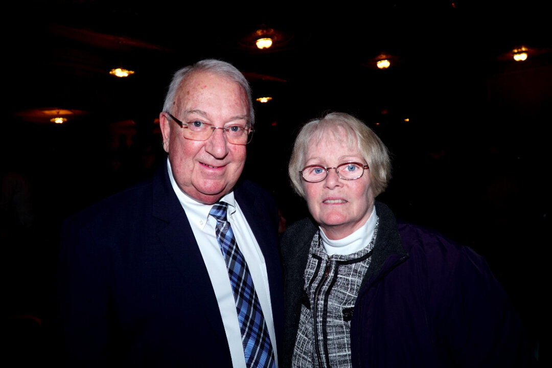 Jim Barnes, a bank manager, and his wife, Vickie, attended Shen Yun Performing Arts at the Merriam Theater in Philadelphia on Feb. 13, 2020. (Lily Sun/The Epoch Times)