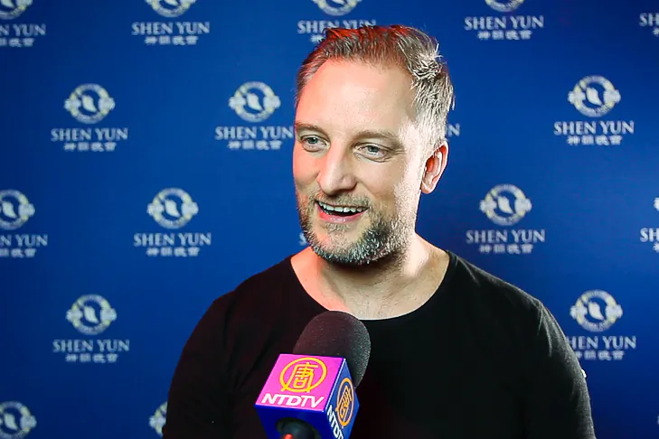 Oliver Tomice enjoyed Shen Yun at the Musical Dome Cologne, in Germany, on Feb. 12, 2020.  (NTD Television)