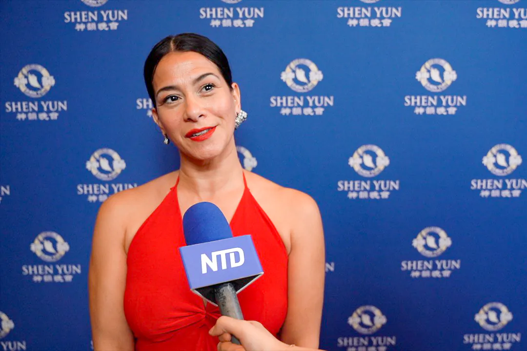 Jennifer Morano, ballet dancer, Latin dancer, and choreographer, attended Shen Yun Performing Arts at the Mahaffey Theater in St. Petersburg, Florida, on Feb. 14, 2020. (NTD Television)