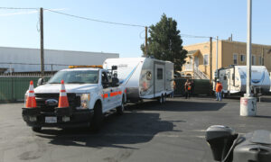 Unused Trailers for Homeless Sit Empty in LA