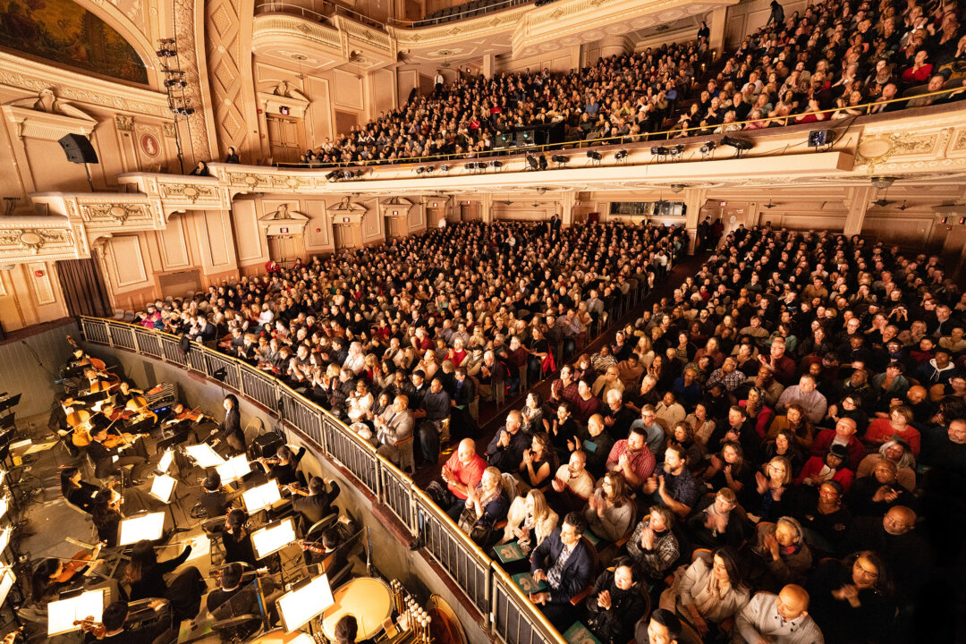 The audience at Shen Yun Performing Arts at Philadelphia's Merriam Theater, on Feb. 15, 2020. (The Epoch Times)
