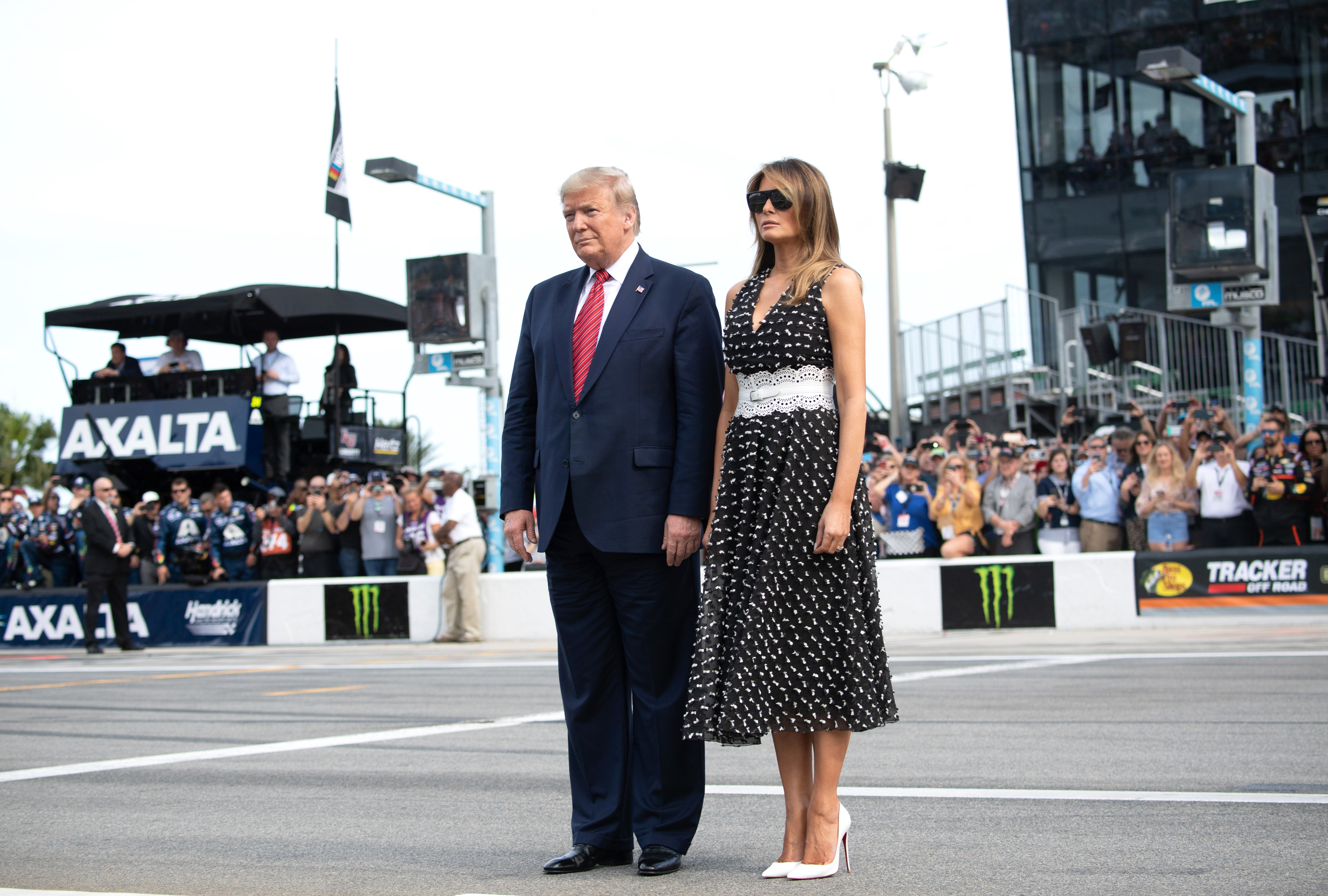 Trump and Melania at Daytona 500