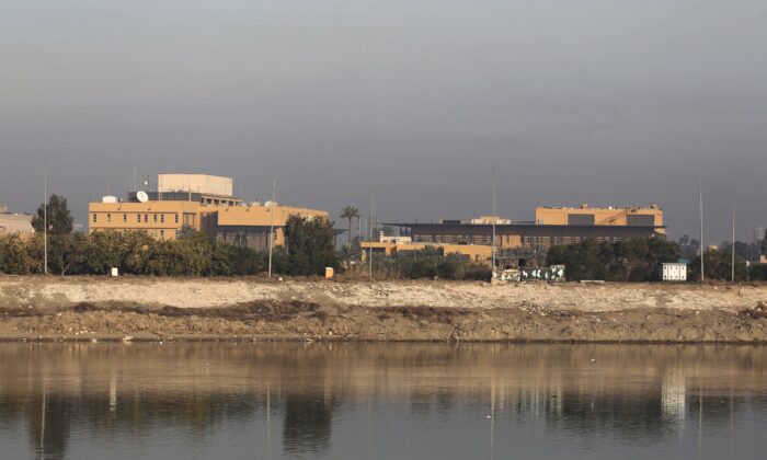 A general view shows the U.S. embassy across the Tigris river in Iraq's capital Baghdad on Jan. 3, 2020. (Ahmad Al-Rubaye/AFP via Getty Images)