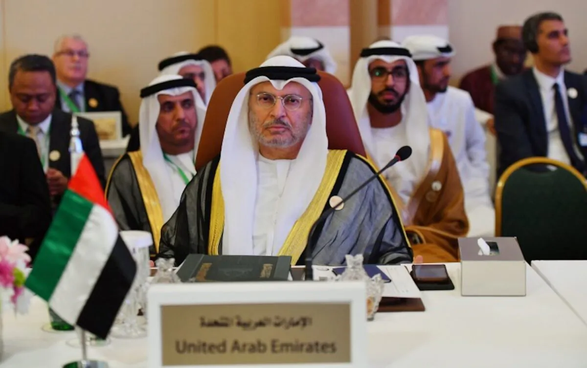 UAE Minister of State for Foreign Affairs Anwar Gargash is seen at a preparatory meeting for an international summit in Jeddah, Saudi Arabia, on May 29, 2019.  (Reuters/Waleed Ali)