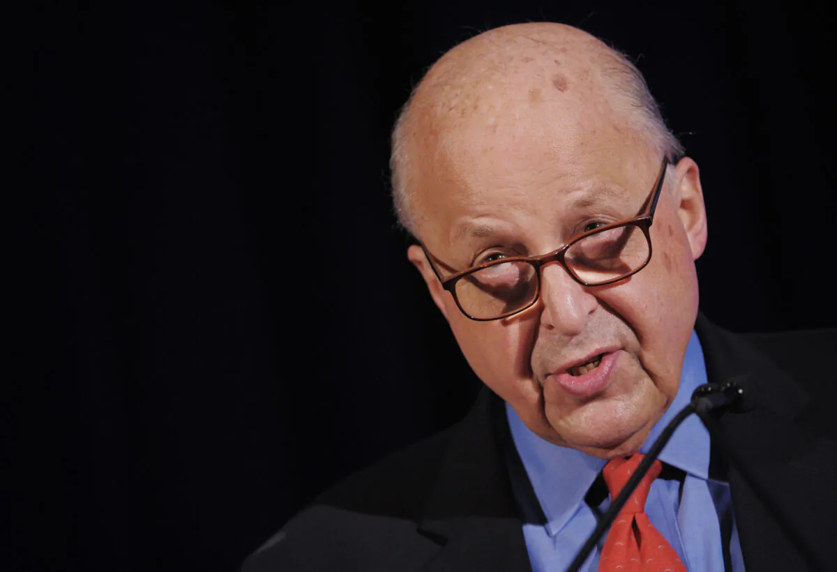 John Negroponte speaks during the inaugural Intelligence Community Summit in Washington on Sept. 12, 2013. (Mandel Ngan/AFP via Getty Images)