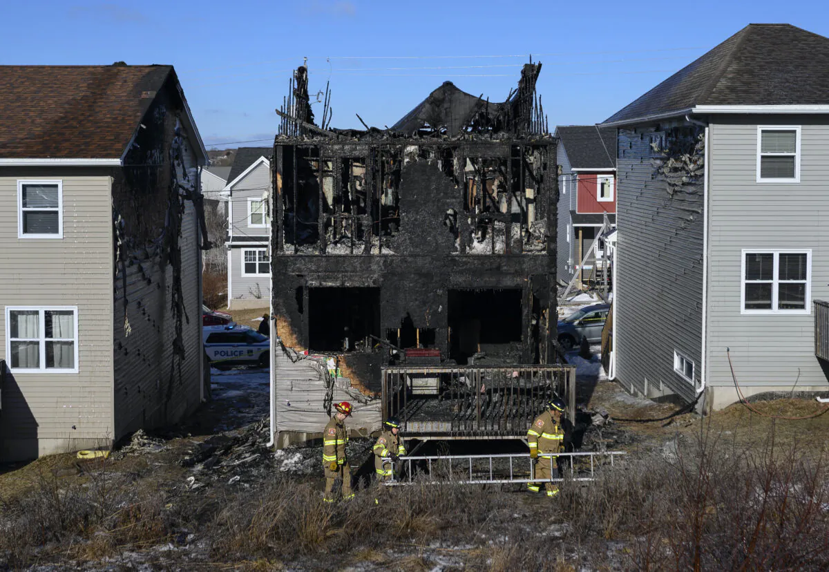 The parents of seven children who died in a Halifax house fire a year ago are offering thanks to the public for the love and support they've received since the tragedy in the Halifax suburb of Spryfield on Feb. 19, 2019. (Darren Calabrese/The Canadian Press)