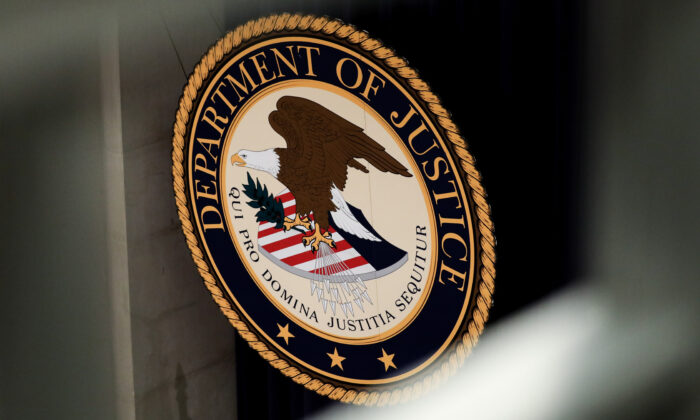 The Department of Justice in Washington on Jan. 14, 2020. (Samira Bouaou/The Epoch Times)