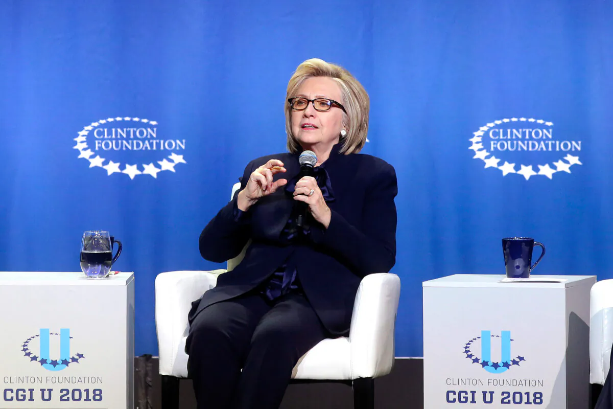 Former Secretary of State Hillary Clinton a file photo. (Joshua Lott/Getty Images)