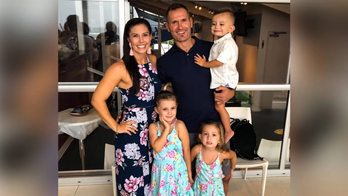 Hannah, Rowan Baxter and their three children Laianah, Aaliyah and Trey—the family were involved in a fatal vehicle fire at Camp Hill in Brisbane. Image obtained on Feb. 19, 2020. (AAP Image/Facebook)