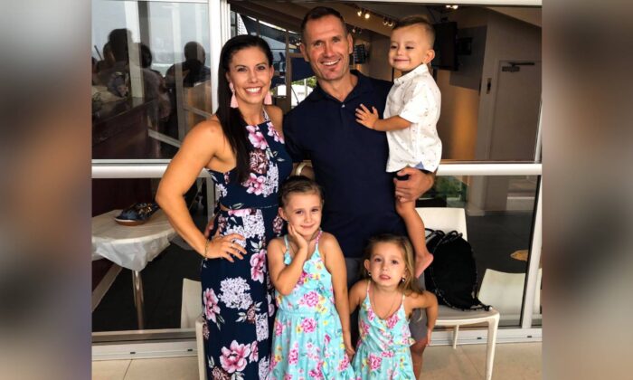Hannah, Rowan Baxter and their three children Laianah, Aaliyah and Trey—the family were involved in a fatal vehicle fire at Camp Hill in Brisbane. Image obtained on Feb. 19, 2020. (AAP Image/Facebook)