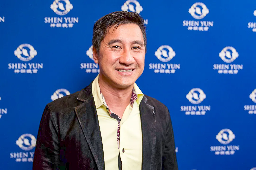 Steve Huang, marketer and entrepreneur, attended Shen Yun Performing Arts in St. Petersburg, Florida, at the Mahaffey Theater, Feb. 19, 2020. (NTD Television)