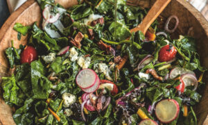 Wilted Mixed Greens With Bacon