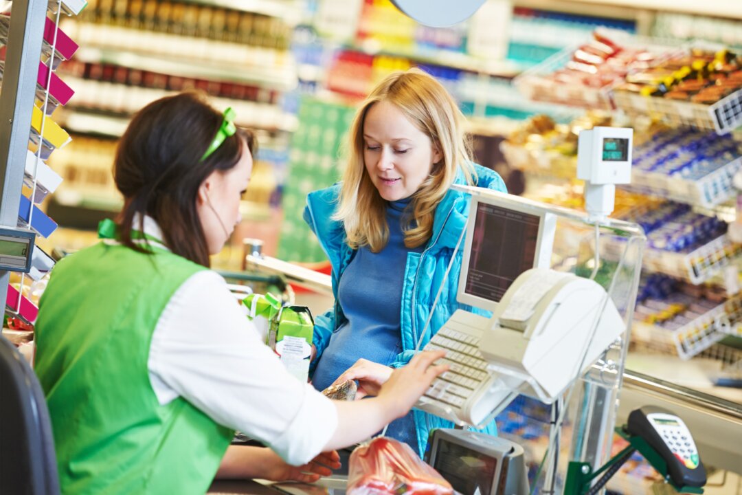 Cashiers could see a dangerous rise in BPA levels in their bloodstream if they handle receipts after using skincare products, including hand sanitizer. (Dmitry Kalinovsky/Shutterstock)