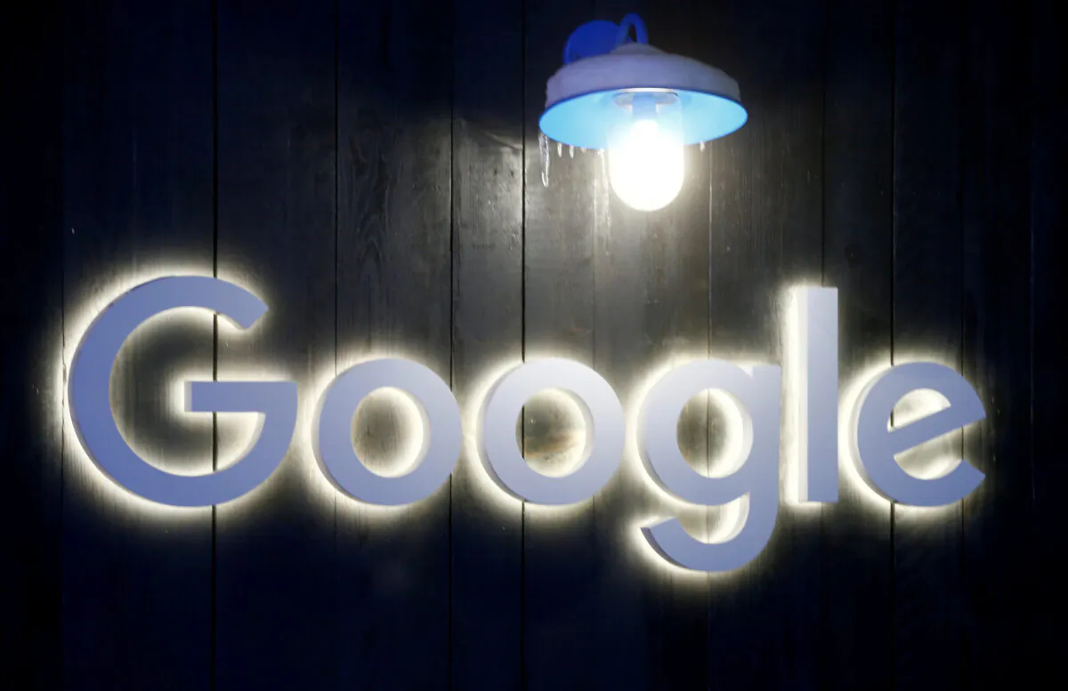 Google Logo in Davos, Switzerland Jan. 20, 2020. (Arnd Wiegmann/Reuters)