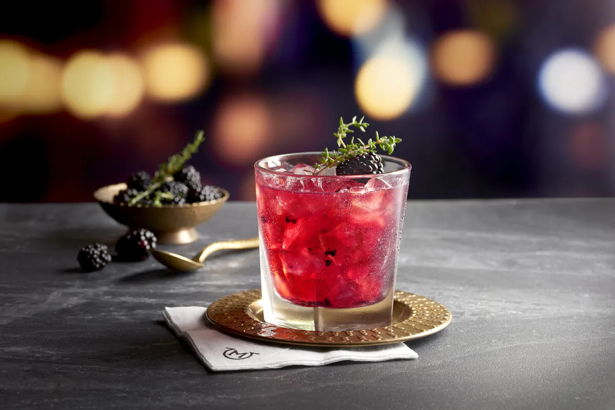 The Blackberry Ginger Margarita. (Courtesy of Mastro's Ocean Club)