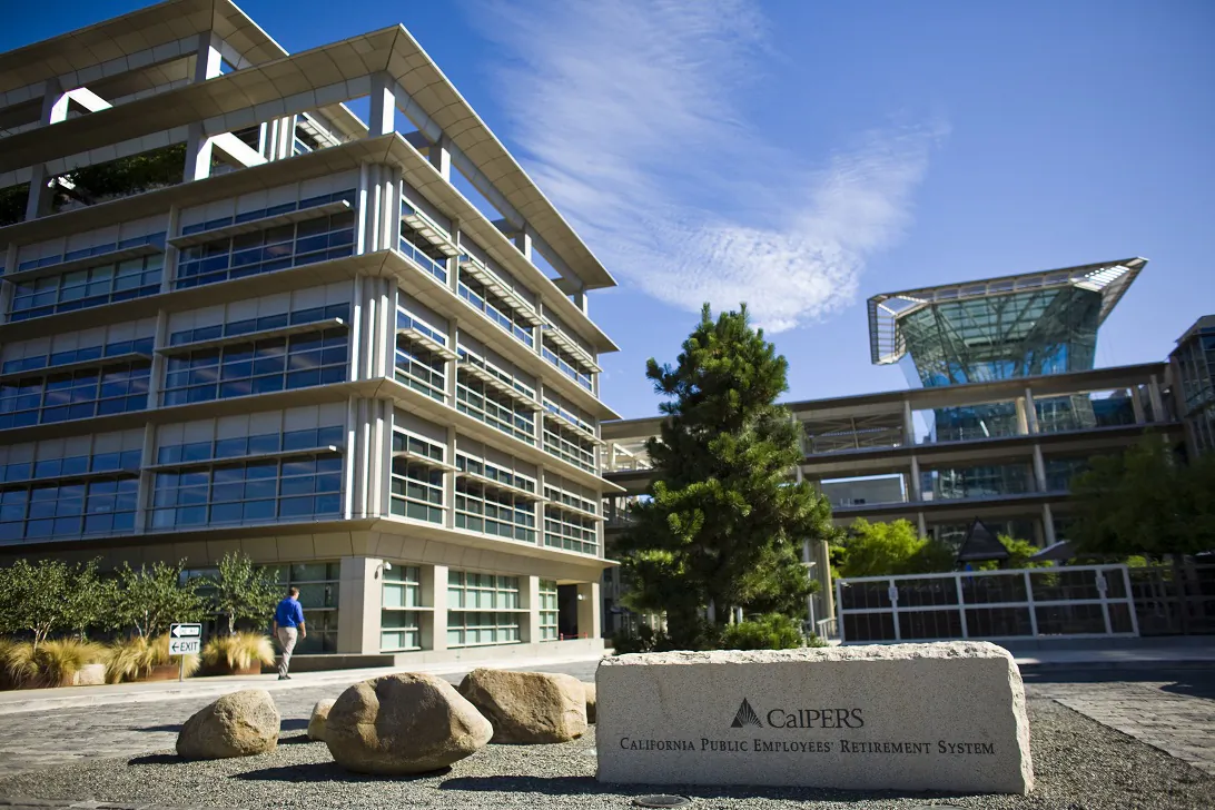 The California Public Employees' Retirement System building in Sacramento, Calif., on July 21, 2009. (Max Whittaker/Getty Images)