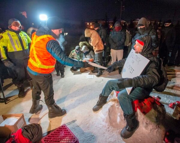 Quebec Protesters-Rail Blockade