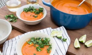 A Colorful Coconut Curry Soup for the Depths of Soup Season