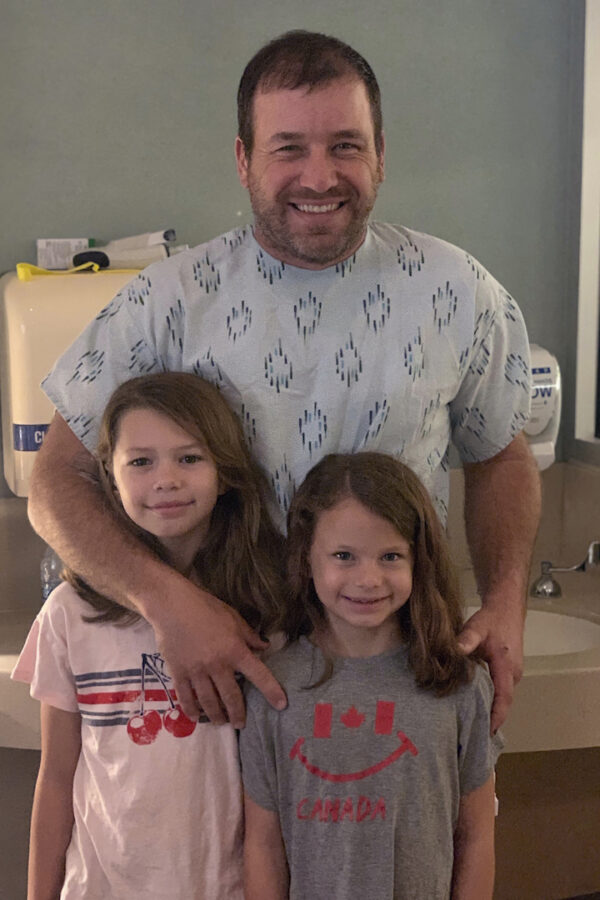NASCAR driver Ryan Newman and his daughters