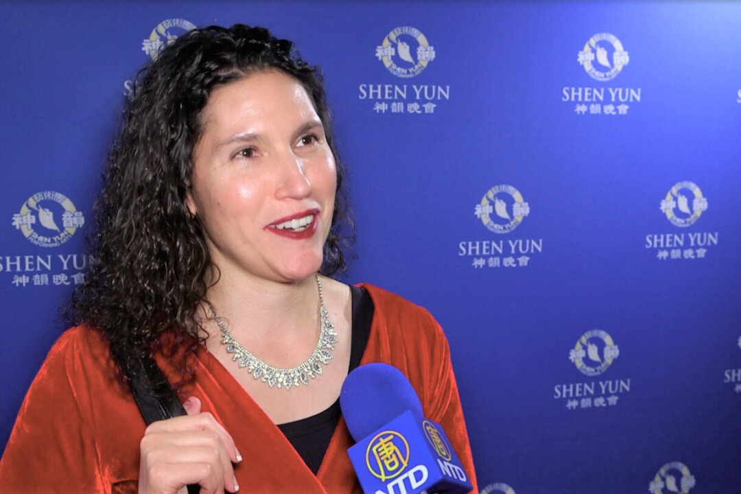 Business owner, home designer, and builder Michelle Virginia Burger attended Shen Yun Performing Arts at the Tucson Music Hall in Arizona, on Feb. 22, 2020. (NTD Television)