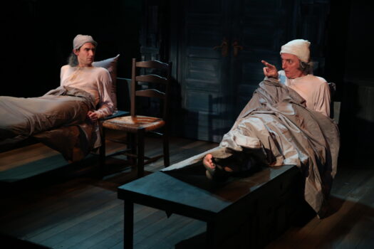 James Russell and John Keating in Irish Rep's 2020 production of LADY G-PLAYS AND WHISPERINGS OF LADY GREGORY