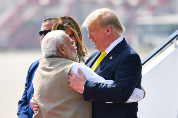 Image result for U.S President Donald Trump arrives in India for bilateral talks with PM Modi