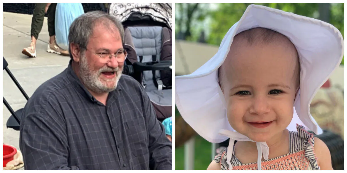 Salvatore Anello (L) and 18-month-old Chloe Wiegand (R). (Courtesy of the Wiegand Family)