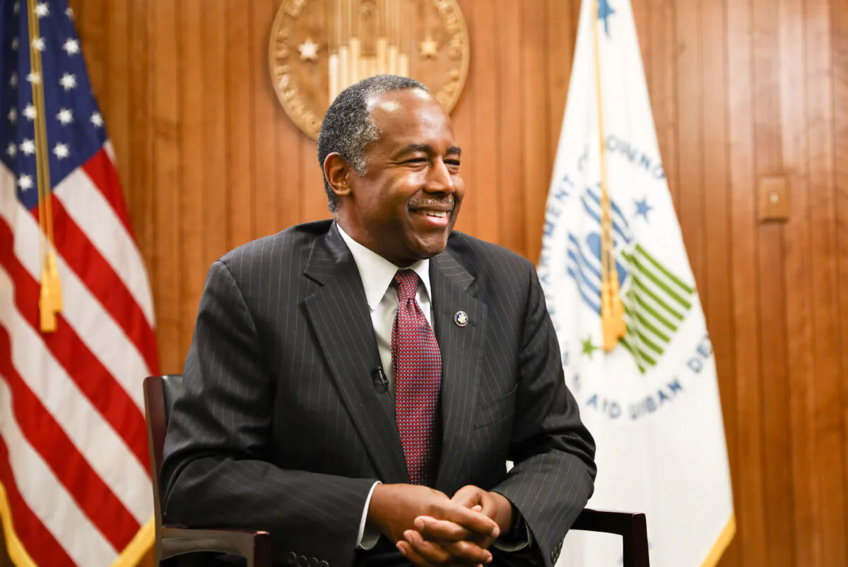 Dr. Ben Carson, secretary of Housing and Urban Development, in Washington on March 14, 2019. (Charlotte Cuthbertson/The Epoch Times)