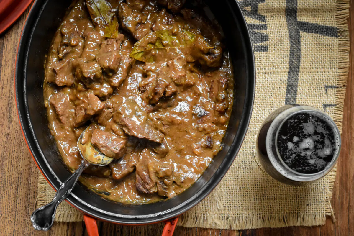 A rich gravy and hearty chunks of beef make carbonnade the perfect comfort food. (Audrey Le Goff)