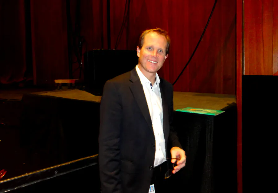 Orthopedic surgeon Chad Manke attended Shen Yun Performing Arts at the Chrysler Hall in Norfolk, Virginia, on Feb. 25, 2020. (Sophia Zheng/The Epoch Times)