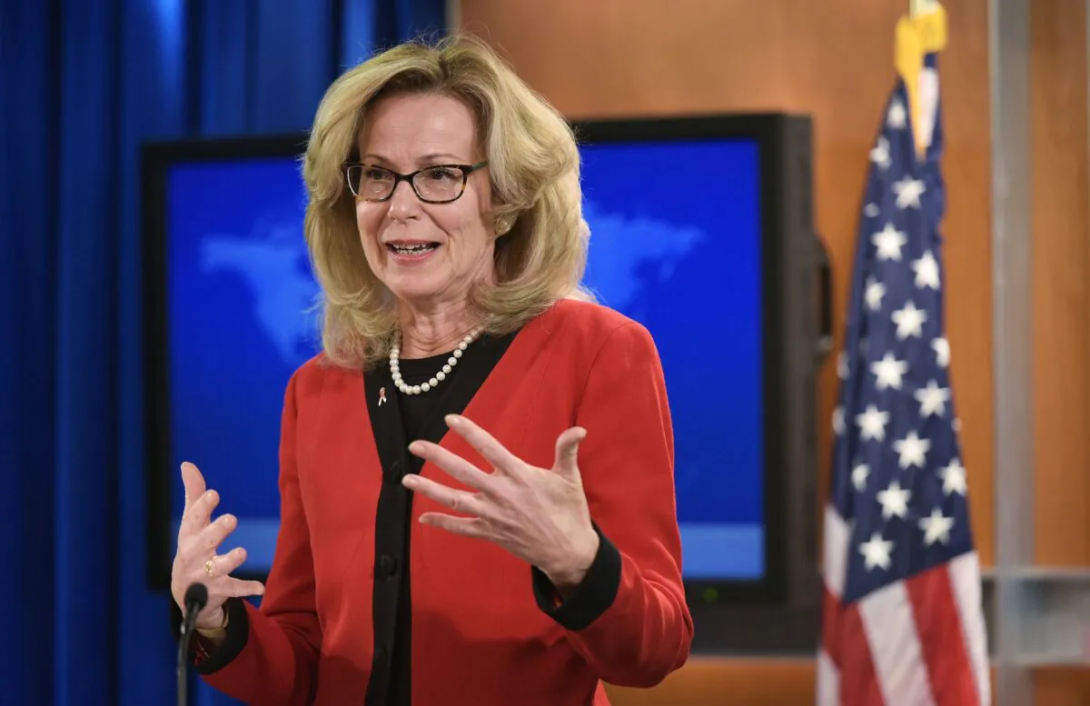 US Global AIDS Coordinator & US Special Representative for Global Health Diplomacy Deborah Birx speaks during a briefing at the State Department in Washington, on Nov. 30, 2017. (Mandel Ngan/AFP via Getty Images)