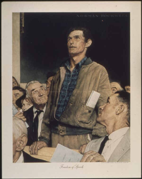 Freedom_of_Speech__Norman Rockwell