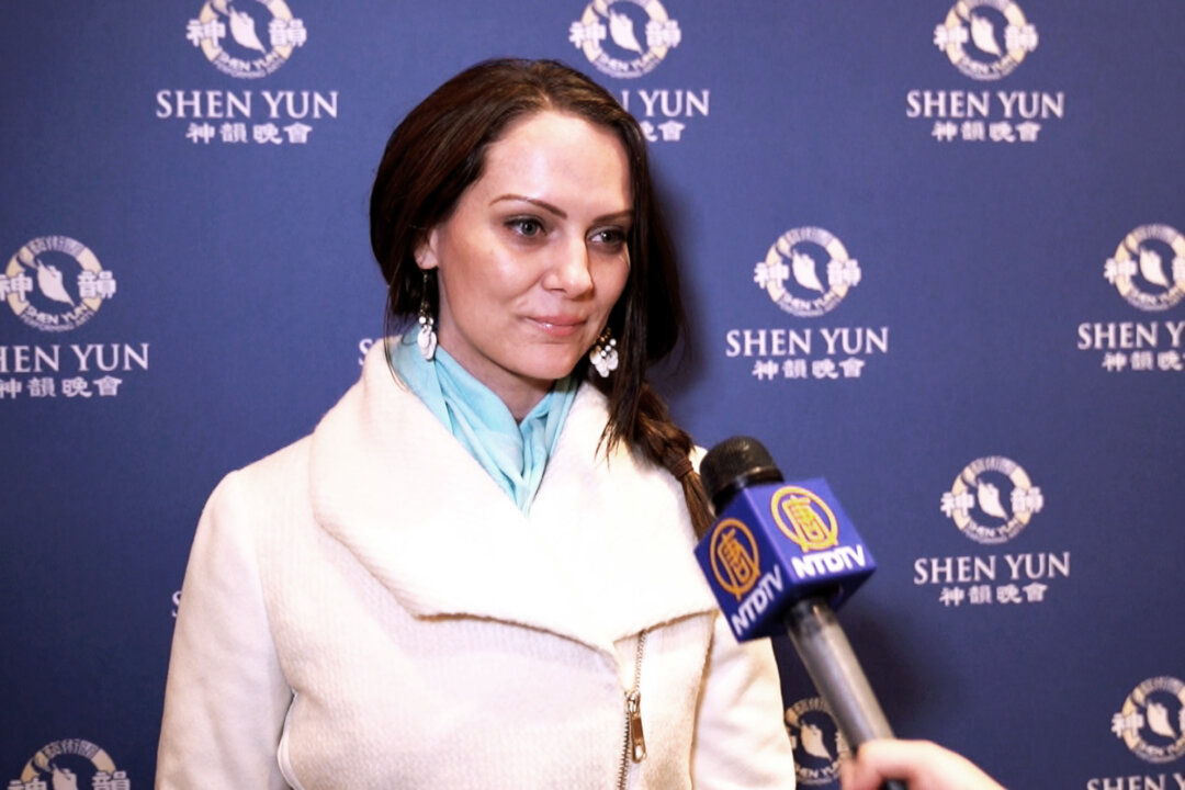 Kimberly O'Keefe, a business owner, attended She Yun Performing Arts at Philadelphia's Merriam Theater, Feb. 27, 2020. (NTD Television)
