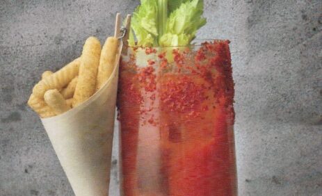 Judy Joo's twist on a Bloody Mary uses kimchi juice and celery-infused soju. (Jean Cazals)