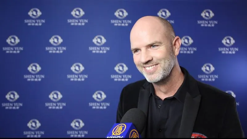 Andreas Wolner-Hanssen, sports manager and former dancer, attended the Shen Yun performance at the Musical Theater Basel, Switzerland, on Feb. 27, 2020 .(NTD Television)