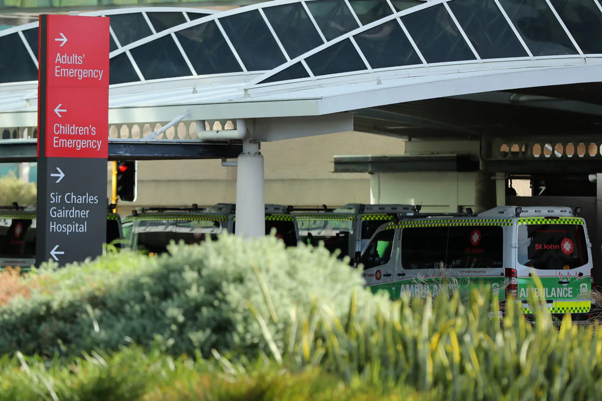 A general view of Sir Charles Gairdner Hospital in Perth, Australia, on Feb 28, 2020. (Paul Kane/Getty Images)