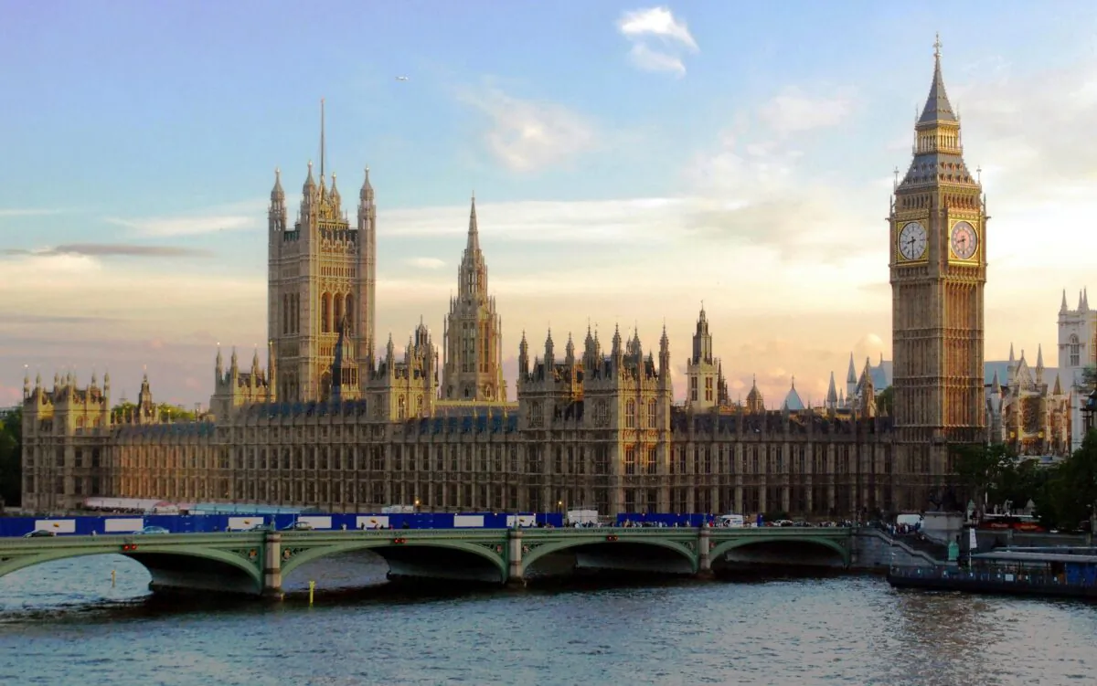 General view of the Houses of Parliament in London. (Public Domain)