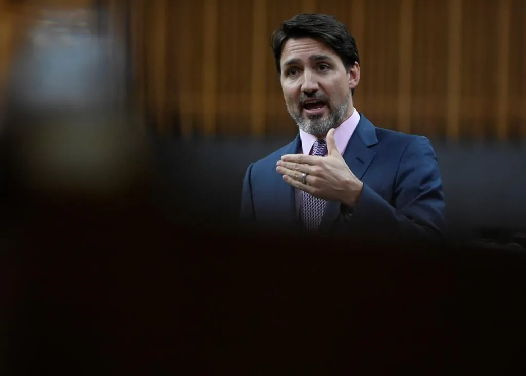 Prime Minister Justin Trudeau responds to a question during Question Period in the House of Commons in Ottawa on Feb. 26, 2020. (Adrian Wyld/The Canadian Press)