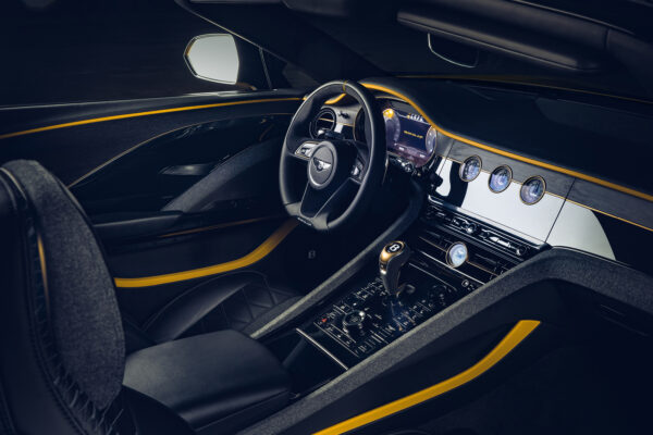 black wood trim inside the Bacalar