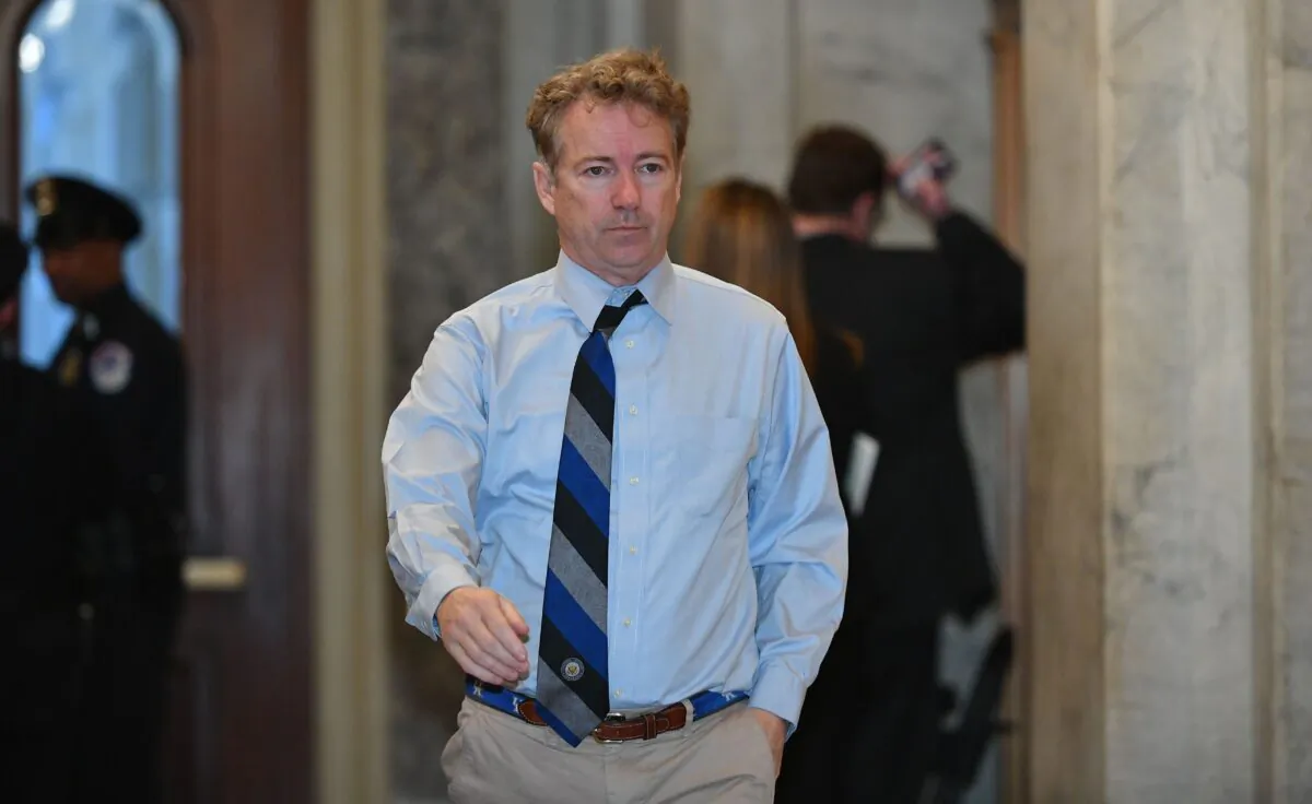 Sen. Rand Paul (R-Ky.) at the U.S. Capitol in Washington on Jan. 27, 2020. (Mandel Ngan/AFP via Getty Images)
