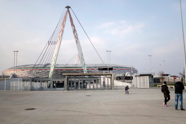 closed Allianz Stadium in Turin-Coronavirus Outbreak