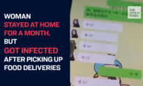 Woman Stayed At Home for A Month, But Got Infected after Picking Up Food Deliveries