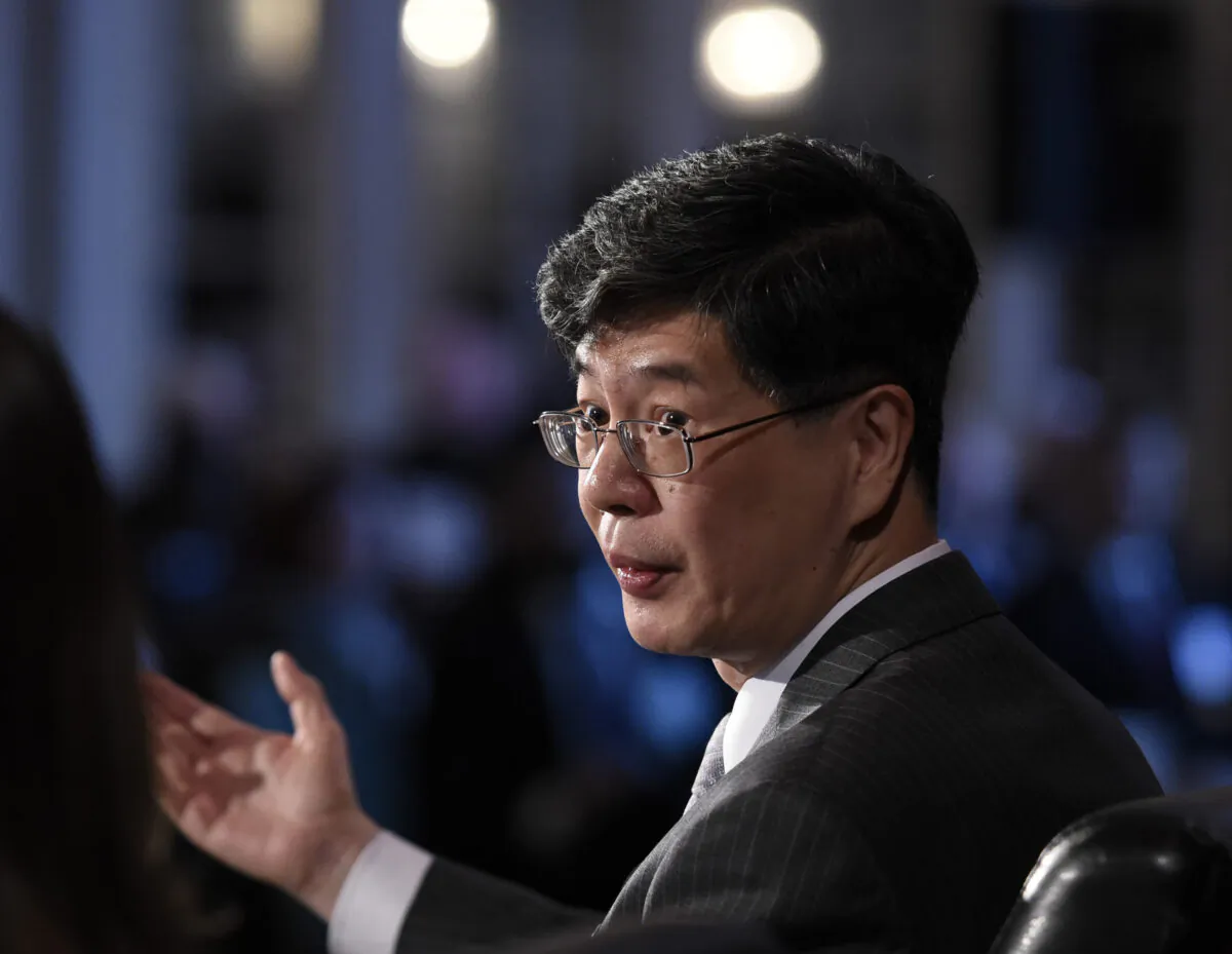 China’s ambassador to Canada Cong Peiwu speaks as part of a panel on power dynamics in the Middle East at the Ottawa Conference on Security and Defence in Ottawa on March 4, 2020. (The Canadian Press/Justin Tang)